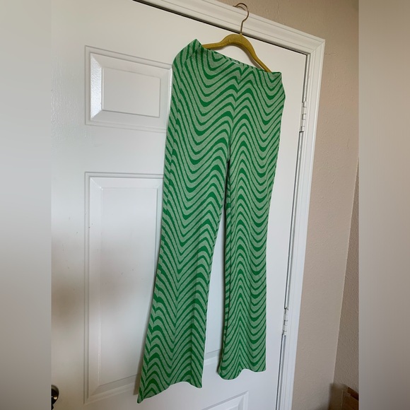 Urban Outfitters Women's Green Uo Bryn Pull-on Flare Pant 🌴 - Picture 4 of 10
